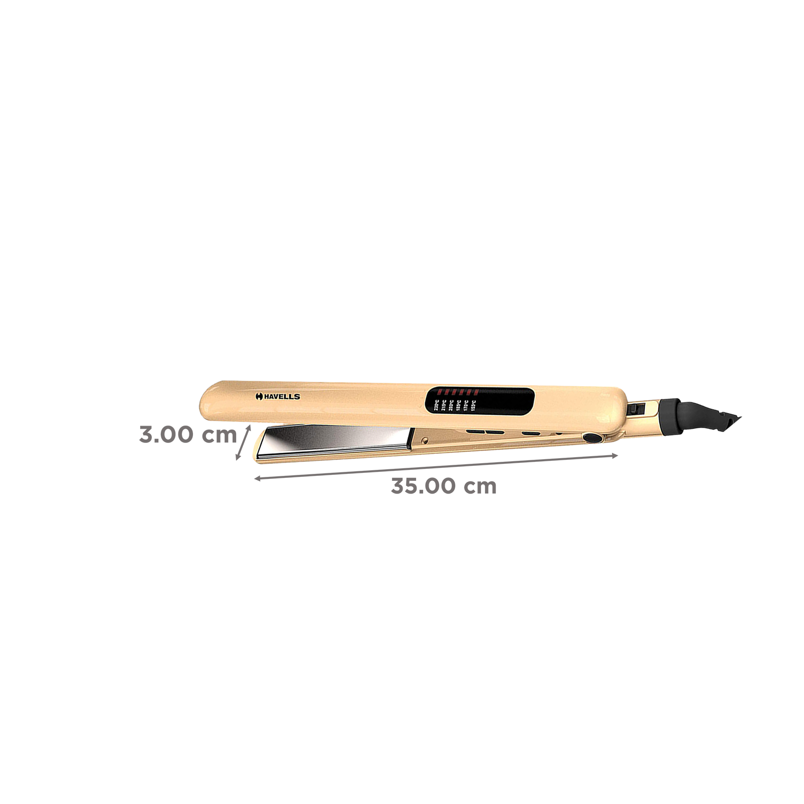 Buy HAVELLS Hair Straightener with 6 Temperature Settings Titanium Coated Plates Gold Online Croma